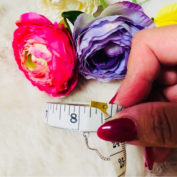 Vintage Engraved Sterling Bangle Bracelet - Picture 8 of 10